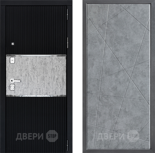 Входная металлическая Дверь Дверной континент ДК-13 ФЛ-655 Бетон серый в Электрогорске
