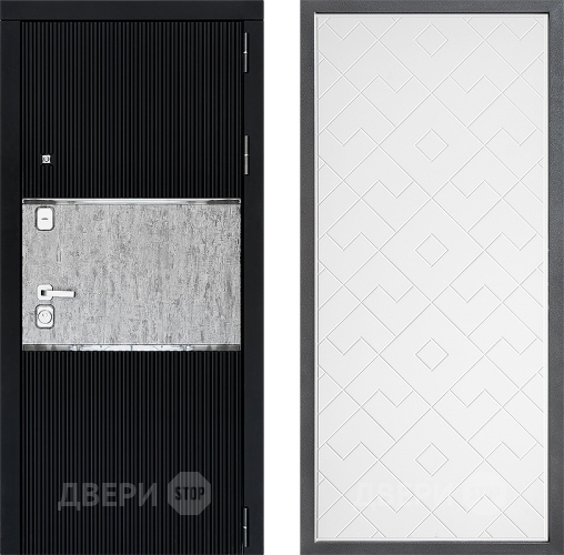 Входная металлическая Дверь Дверной континент ДК-13 ФЛ-Тиффани Белый софт в Электрогорске