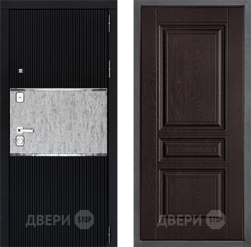 Входная металлическая Дверь Дверной континент ДК-13 ФЛ-243 Дуб шоколадный в Электрогорске