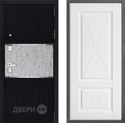 Входная металлическая Дверь Дверной континент ДК-13 ФЛ-617 Софт милк в Электрогорске