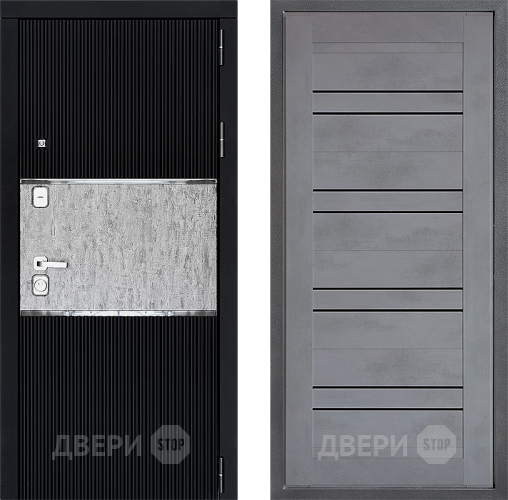 Входная металлическая Дверь Дверной континент ДК-13 ФЛ-49 Бетон серый в Электрогорске