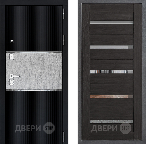 Входная металлическая Дверь Дверной континент ДК-13 ФЛ-47 Венге в Электрогорске