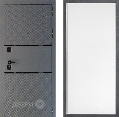 Дверь Дверной континент Диамант Дизайн ФЛ-649 Белый софт в Электрогорске