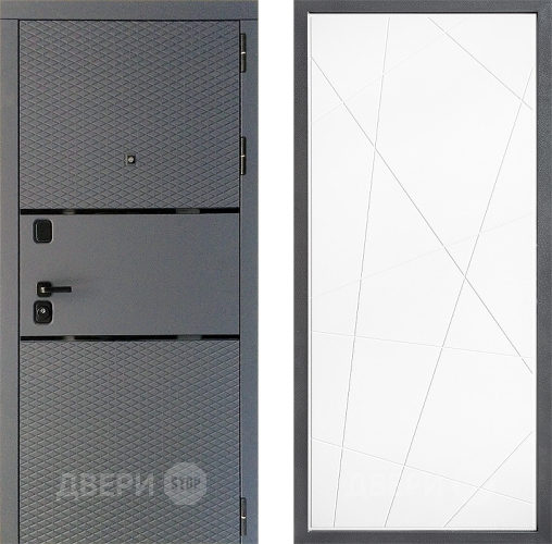 Входная металлическая Дверь Дверной континент Диамант Дизайн ФЛ-655 Белый софт в Электрогорске