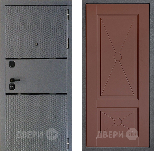 Входная металлическая Дверь Дверной континент Диамант Дизайн ФЛ-617 Ясень шоколадный в Электрогорске