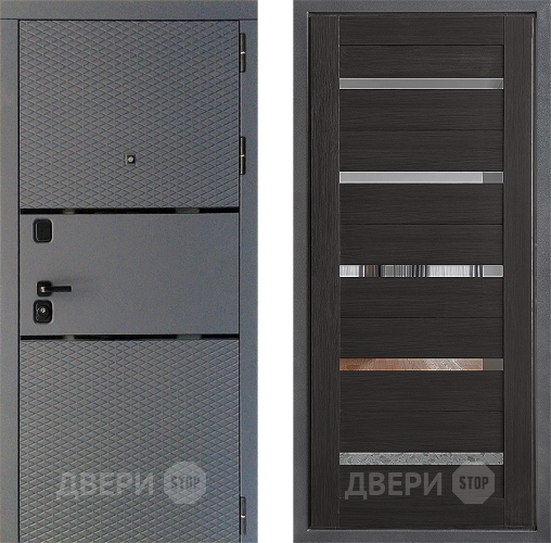 Входная металлическая Дверь Дверной континент Диамант Дизайн ФЛ-47 Венге в Электрогорске