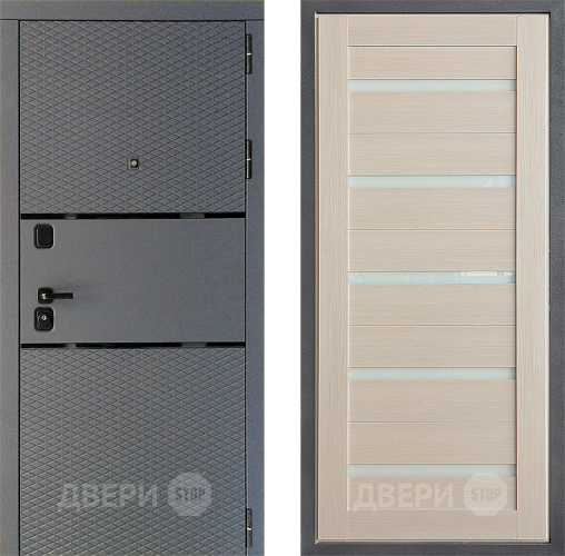 Входная металлическая Дверь Дверной континент Диамант Дизайн ФЛ-47 Лиственница белая в Электрогорске