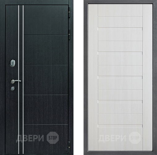 Входная металлическая Дверь Дверной континент Теплолюкс Дизайн ФЛ-70 Лиственница белая в Электрогорске