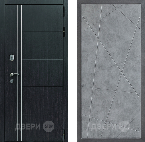 Дверь Дверной континент Теплолюкс Дизайн ФЛ-655 Бетон серый в Электрогорске