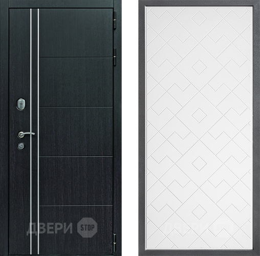 Входная металлическая Дверь Дверной континент Теплолюкс Дизайн ФЛ-Тиффани Белый софт в Электрогорске