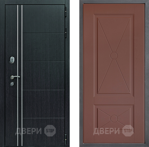 Входная металлическая Дверь Дверной континент Теплолюкс Дизайн ФЛ-617 Ясень шоколадный в Электрогорске