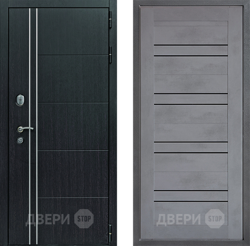 Входная металлическая Дверь Дверной континент Теплолюкс Дизайн ФЛ-49 Бетон серый в Электрогорске