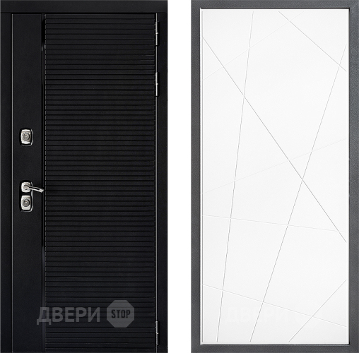Входная металлическая Дверь Дверной континент ДК-1 ФЛ-655 Белый софт в Электрогорске