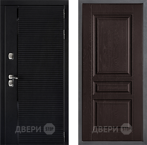 Входная металлическая Дверь Дверной континент ДК-1 ФЛ-243 Дуб шоколадный в Электрогорске
