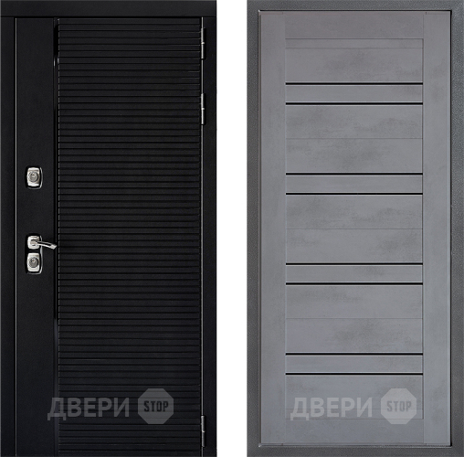 Входная металлическая Дверь Дверной континент ДК-1 ФЛ-49 Бетон серый в Электрогорске
