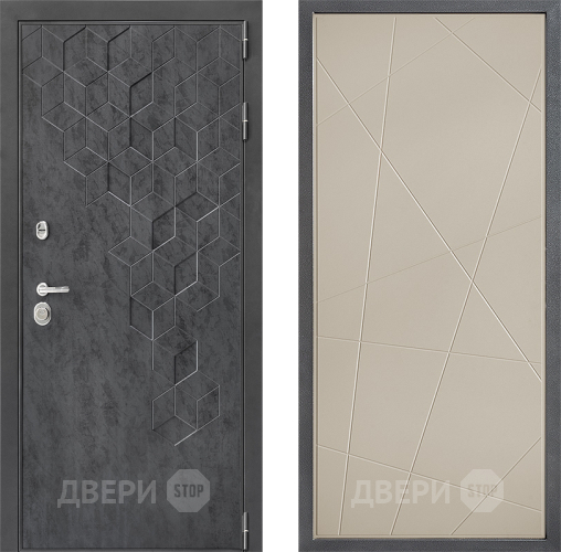 Входная металлическая Дверь Дверной континент ДК-3/713 ФЛ-655 Капучино в Электрогорске