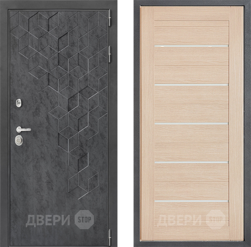 Входная металлическая Дверь Дверной континент ДК-3/713 ФЛ-46 Капучино в Электрогорске