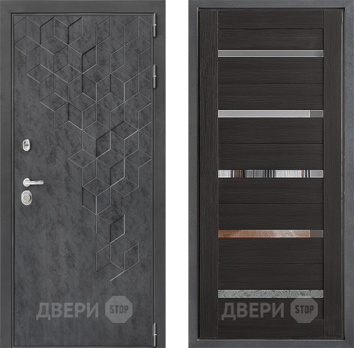 Входная металлическая Дверь Дверной континент ДК-3/713 ФЛ-47 Венге в Электрогорске