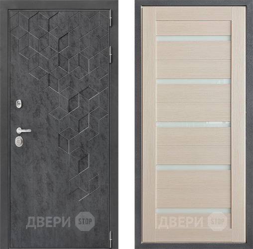 Входная металлическая Дверь Дверной континент ДК-3/713 ФЛ-47 Капучино в Электрогорске