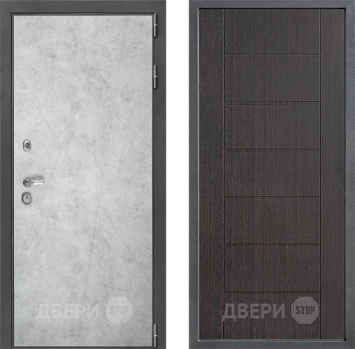 Входная металлическая Дверь Дверной континент ДК-3/743 ФЛ-Лайн Венге в Электрогорске