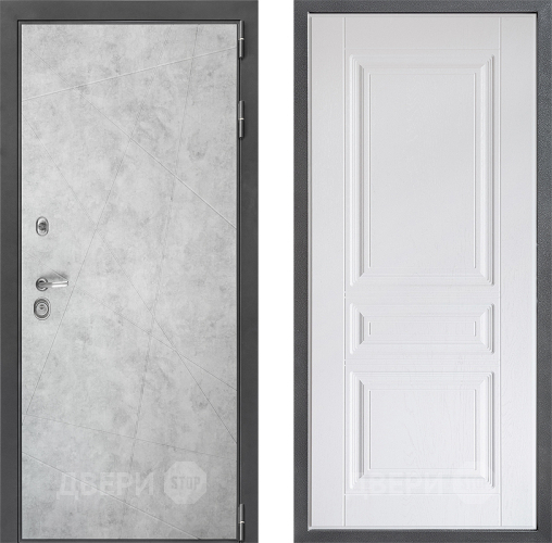 Входная металлическая Дверь Дверной континент ДК-3/743 ФЛ-243 Альберо Браш серебро в Электрогорске