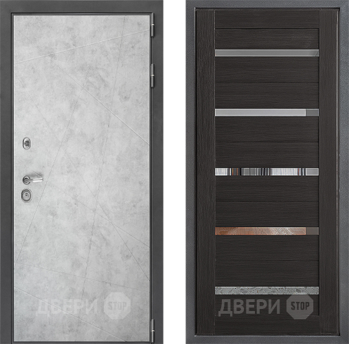 Входная металлическая Дверь Дверной континент ДК-3/743 ФЛ-47 Венге в Электрогорске