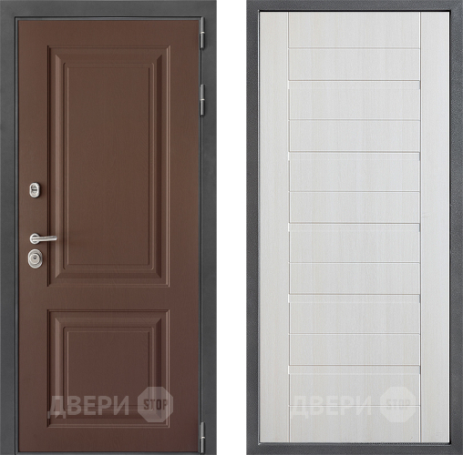 Входная металлическая Дверь Дверной континент ДК-3/729 ФЛ-70 Лиственница белая в Электрогорске