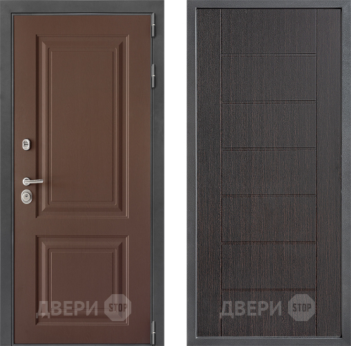Входная металлическая Дверь Дверной континент ДК-3/729 ФЛ-Лайн Венге в Электрогорске