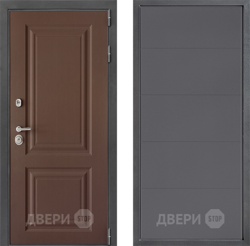 Входная металлическая Дверь Дверной континент ДК-3/729 ФЛ-649 Графит софт в Электрогорске