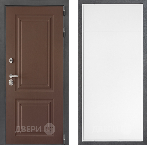 Входная металлическая Дверь Дверной континент ДК-3/729 ФЛ-649 Белый софт в Электрогорске
