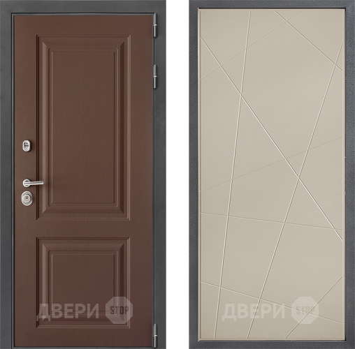 Входная металлическая Дверь Дверной континент ДК-3/729 ФЛ-655 Капучино в Электрогорске