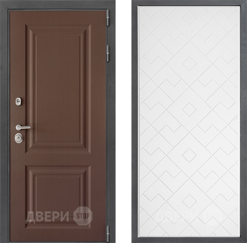 Дверь Дверной континент ДК-3/729 ФЛ-Тиффани Белый софт в Электрогорске