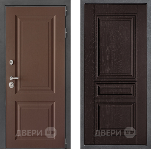 Входная металлическая Дверь Дверной континент ДК-3/729 ФЛ-243 Дуб шоколадный в Электрогорске