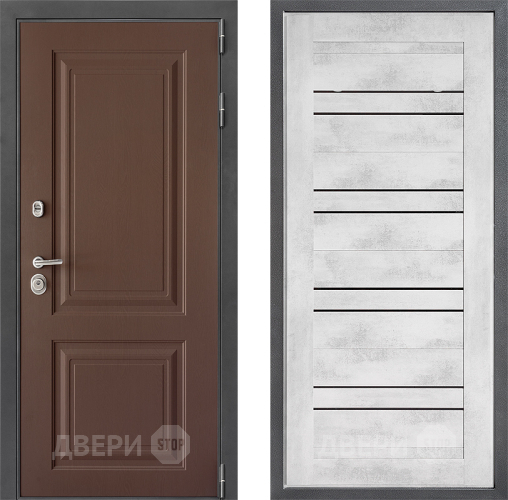 Входная металлическая Дверь Дверной континент ДК-3/729 ФЛ-49 Бетон снежный в Электрогорске