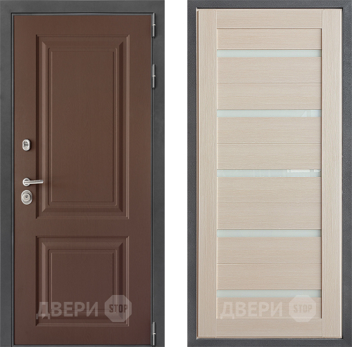 Входная металлическая Дверь Дверной континент ДК-3/729 ФЛ-47 Капучино в Электрогорске