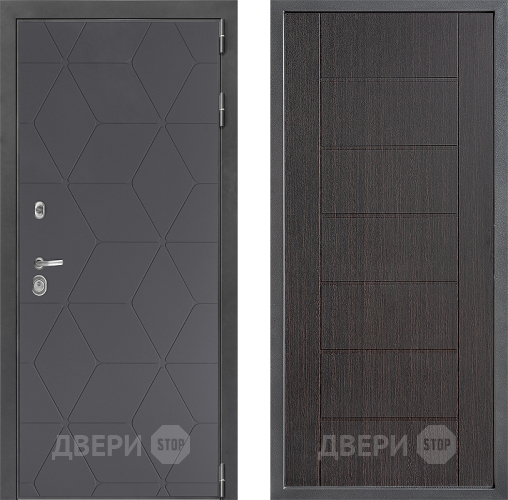 Входная металлическая Дверь Дверной континент ДК-3/744 ФЛ-Лайн Венге в Электрогорске