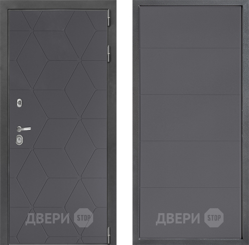 Входная металлическая Дверь Дверной континент ДК-3/744 ФЛ-649 Графит софт в Электрогорске