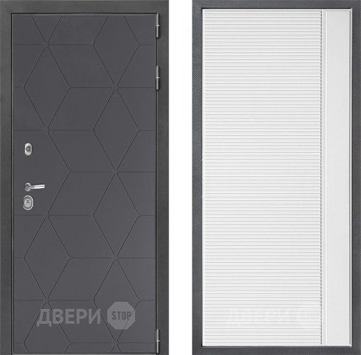 Дверь Дверной континент ДК-3/744 ФЛ-757 Белое Стекло Софт милк в Электрогорске