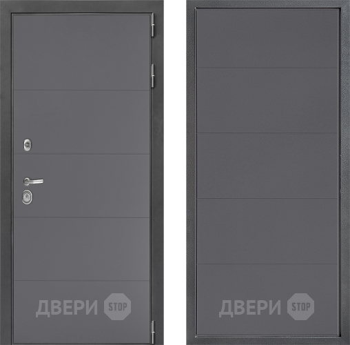 Входная металлическая Дверь Дверной континент ДК-3/649 ФЛ-649 Графит софт в Электрогорске