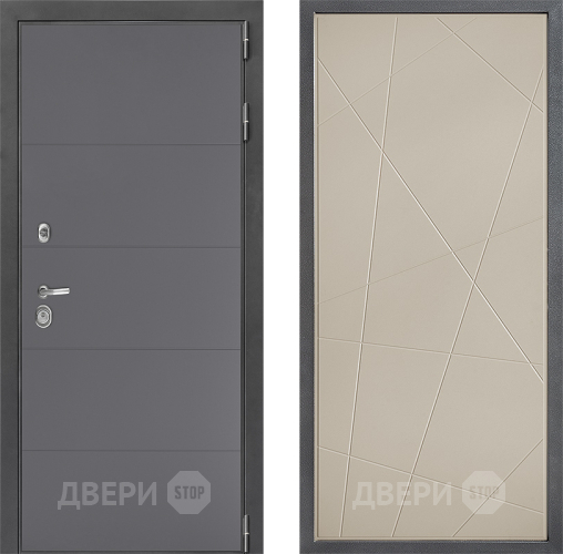Входная металлическая Дверь Дверной континент ДК-3/649 ФЛ-655 Капучино в Электрогорске