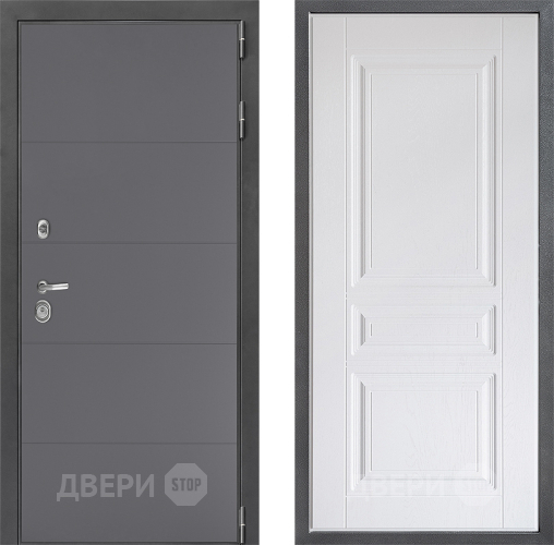 Дверь Дверной континент ДК-3/649 ФЛ-243 Альберо Браш серебро в Электрогорске