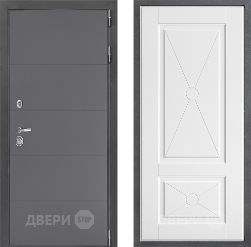 Входная металлическая Дверь Дверной континент ДК-3/649 ФЛ-617 Софт милк в Электрогорске