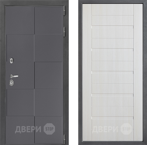 Входная металлическая Дверь Дверной континент ДК-3/606 ФЛ-70 Лиственница белая в Электрогорске