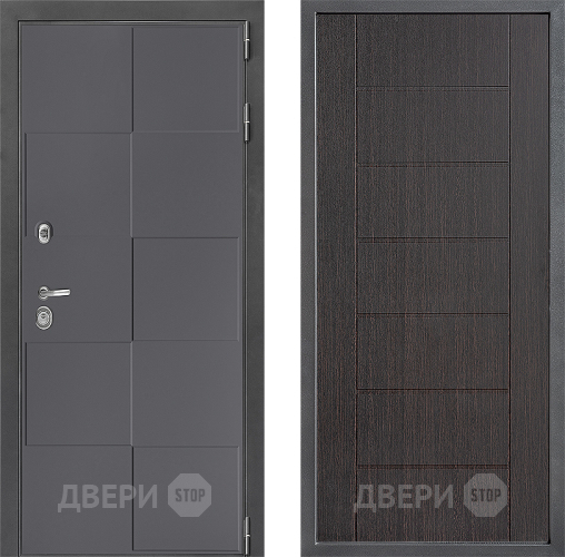 Входная металлическая Дверь Дверной континент ДК-3/606 ФЛ-Лайн Венге в Электрогорске