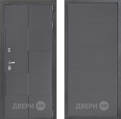 Входная металлическая Дверь Дверной континент ДК-3/606 ФЛ-649 Графит софт в Электрогорске