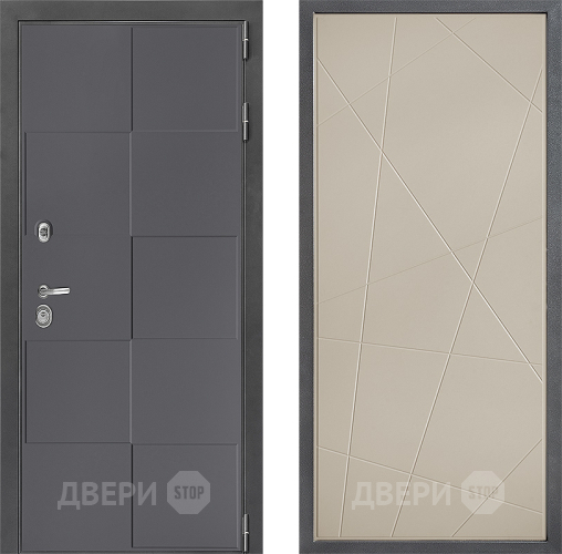 Входная металлическая Дверь Дверной континент ДК-3/606 ФЛ-655 Капучино в Электрогорске