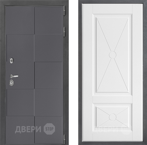 Входная металлическая Дверь Дверной континент ДК-3/606 ФЛ-617 Софт милк в Электрогорске