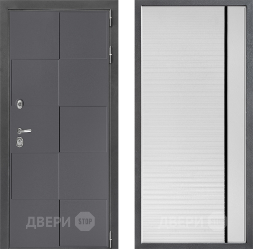 Дверь Дверной континент ДК-3/606 ФЛ-757 Черное Стекло Софт милк в Электрогорске
