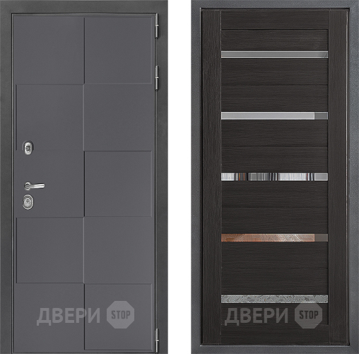 Входная металлическая Дверь Дверной континент ДК-3/606 ФЛ-47 Венге в Электрогорске