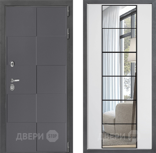 Дверь Дверной континент ДК-3/606 ФЛЗ-2 Зеркало Белый софт в Электрогорске